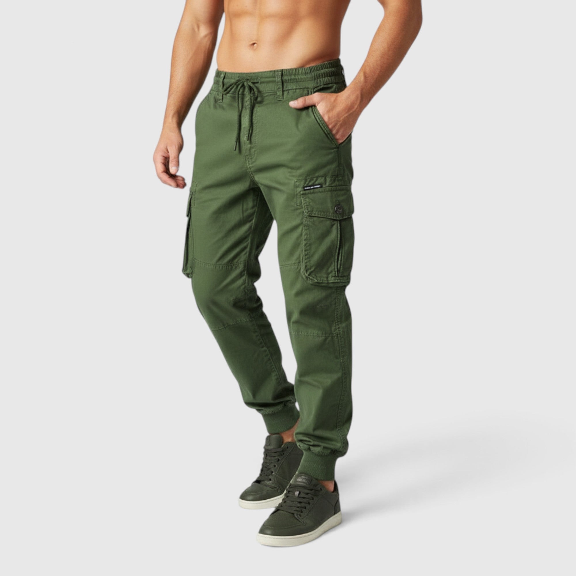 Dean | Men's Cargo Pants with Deep Utility Pockets Cotton Fit