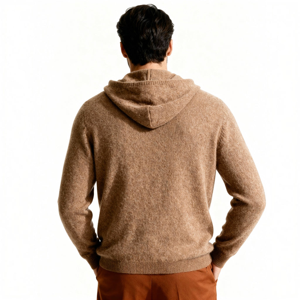 Ellmont London | Men's Cashmere Hoodie Lightweight Luxury Knit Pullover