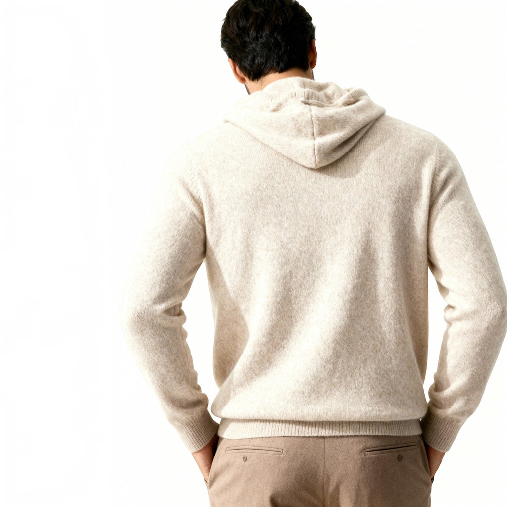 Ellmont London | Men's Cashmere Hoodie Lightweight Luxury Knit Pullover