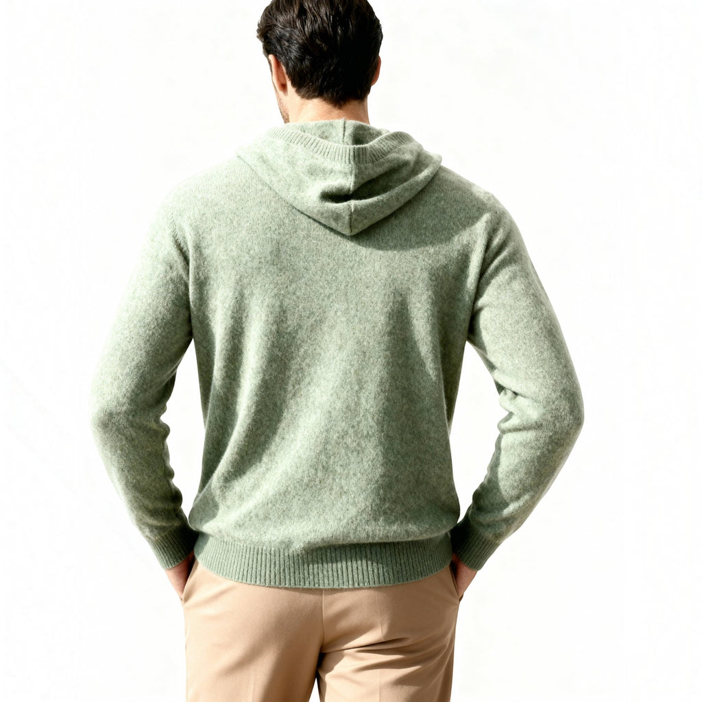 Ellmont London | Men's Cashmere Hoodie Lightweight Luxury Knit Pullover