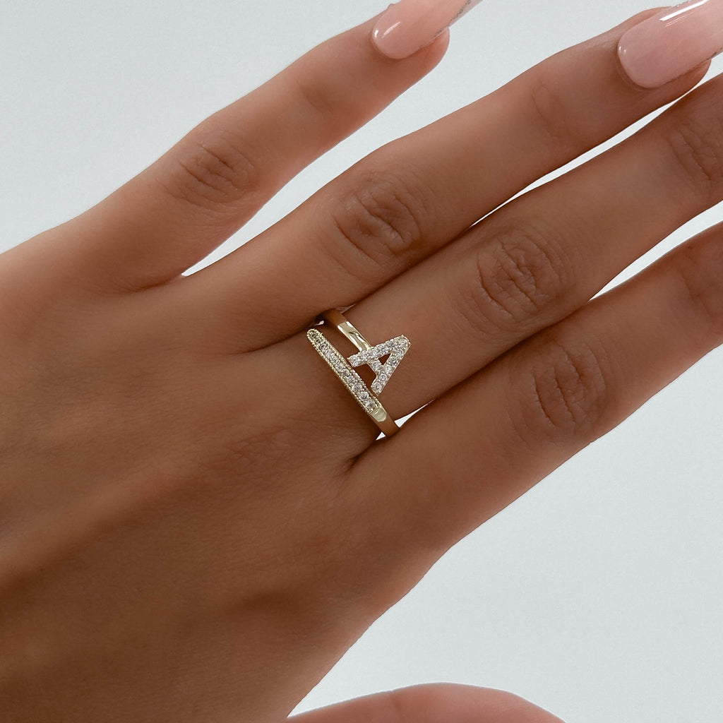 Ellmont - Pave Initial Ring