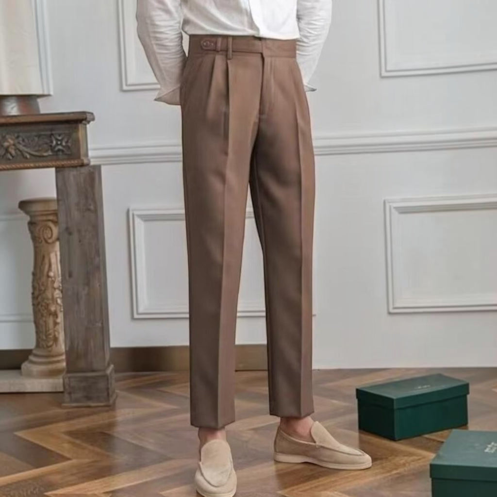 Ellmont London | Men Tailored Dress Pants – High Waist Everyday Trousers