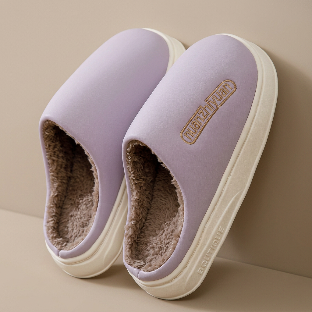 Blossom | Plush-Lined Platform Clog Slippers