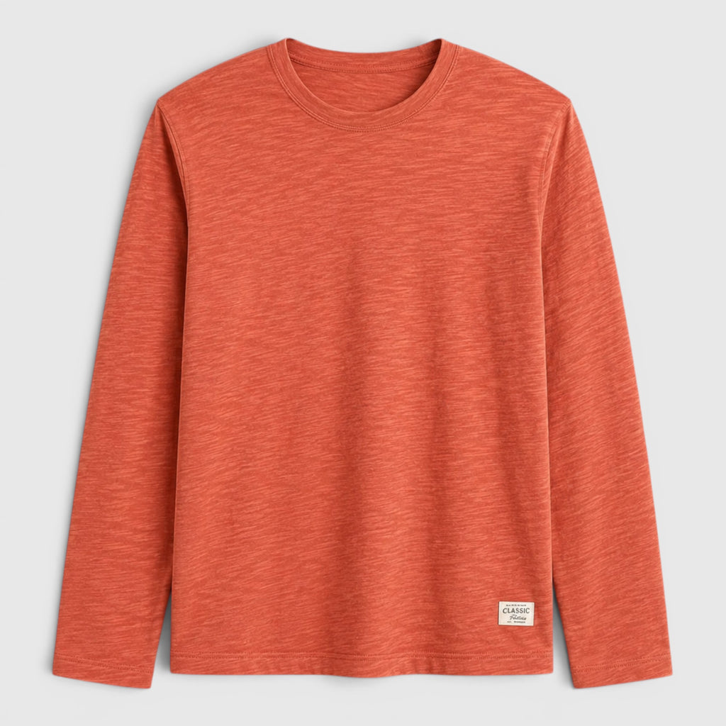 Ellmont London | Men's Cotton Long Sleeve Tee Classic Everyday Longsleeve