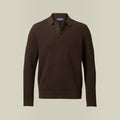 Ellmont London | Men's Long Sleeve Polo Shirt Cotton Knit Button Up