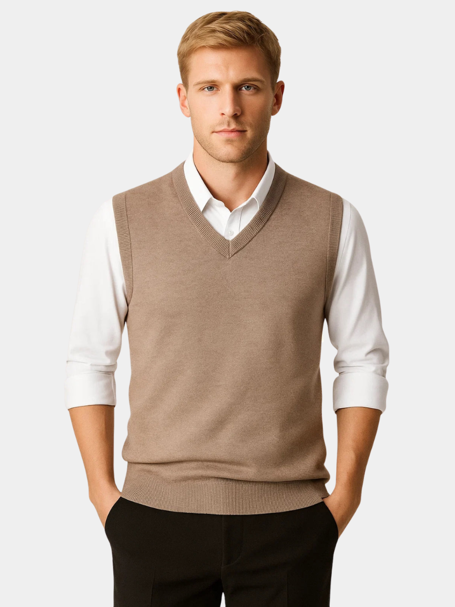 Hamish | NECK SWEATER VEST FOR MEN