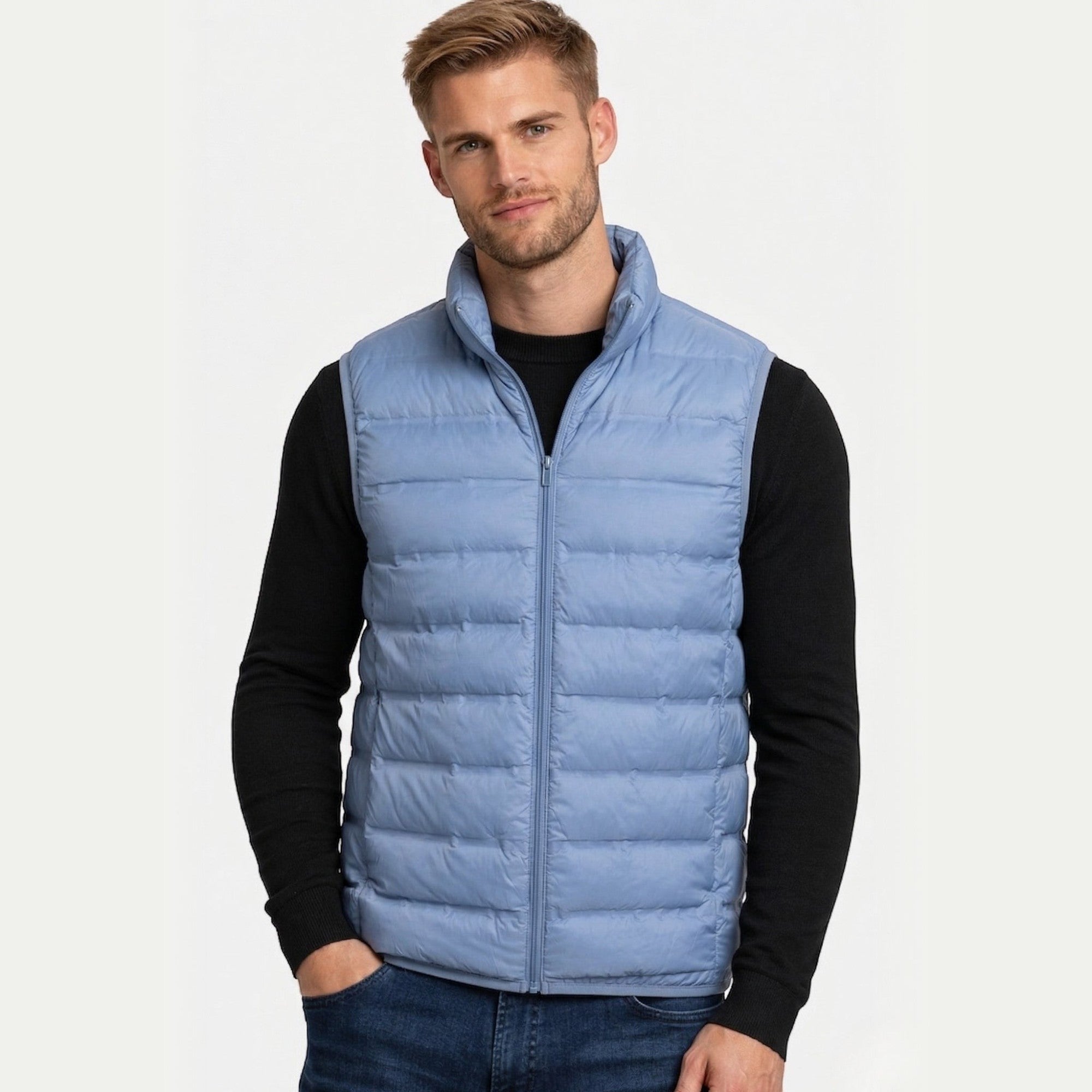 Ellmont London | Gilet Men's Regular Fit Quilted Sleeveless Jacket