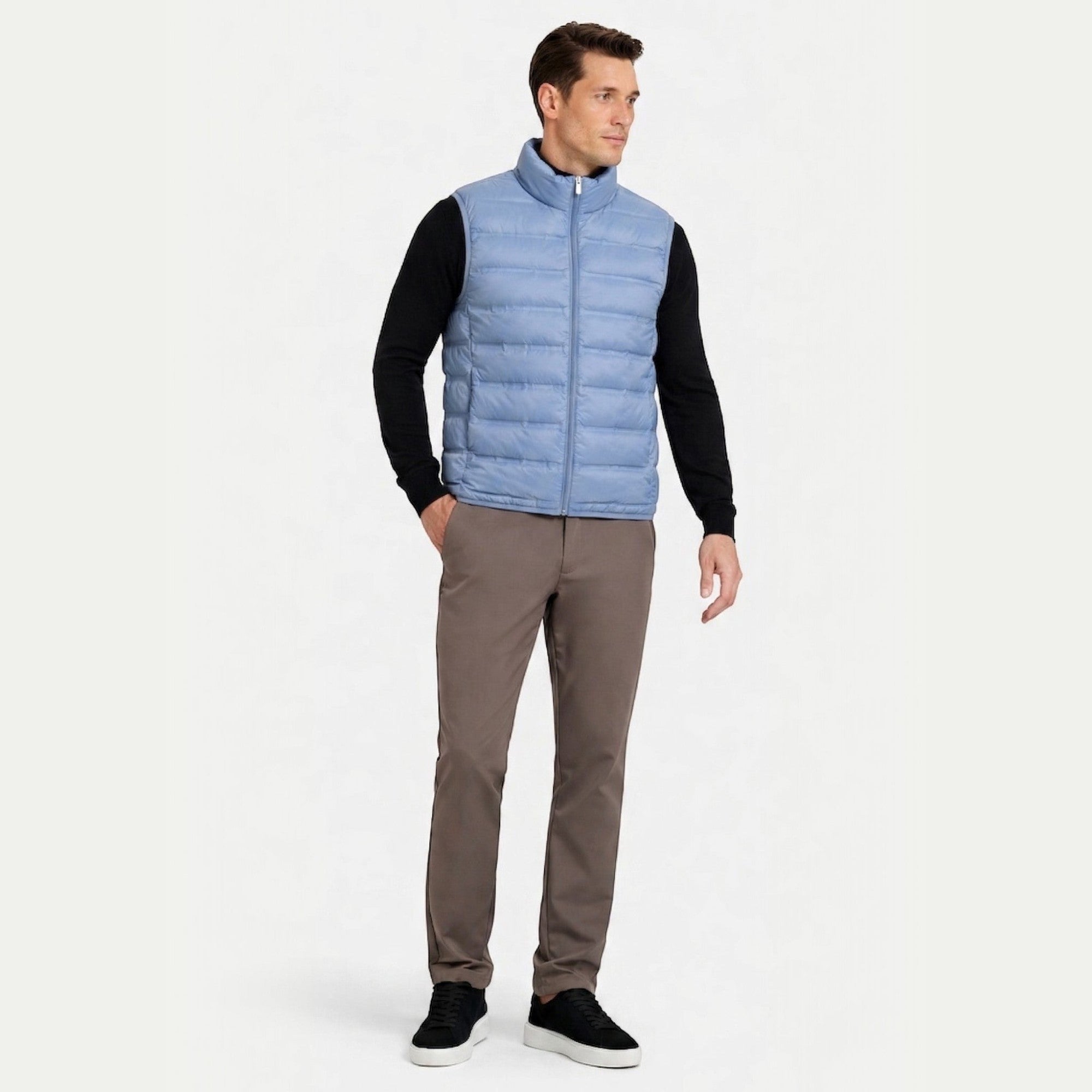 Ellmont London | Gilet Men's Regular Fit Quilted Sleeveless Jacket