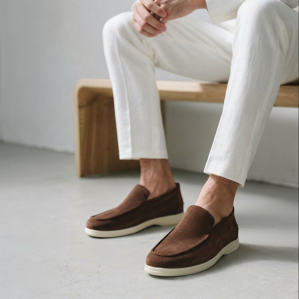 Ellmont London | Men's Classic Suede Loafers Supportive Insole