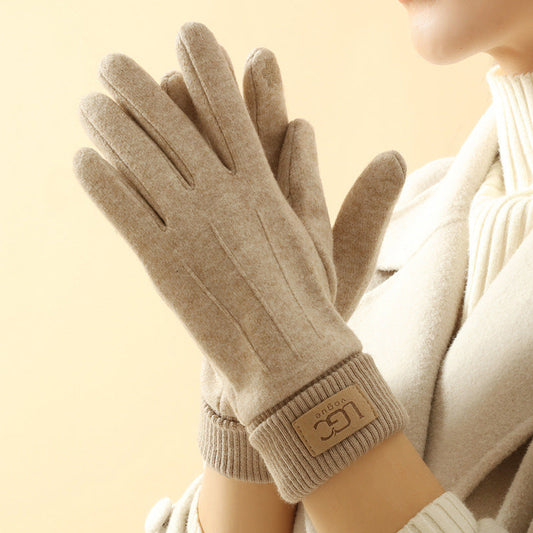 Cashmere-Wool Touchscreen Gloves – Warm Winter Gloves