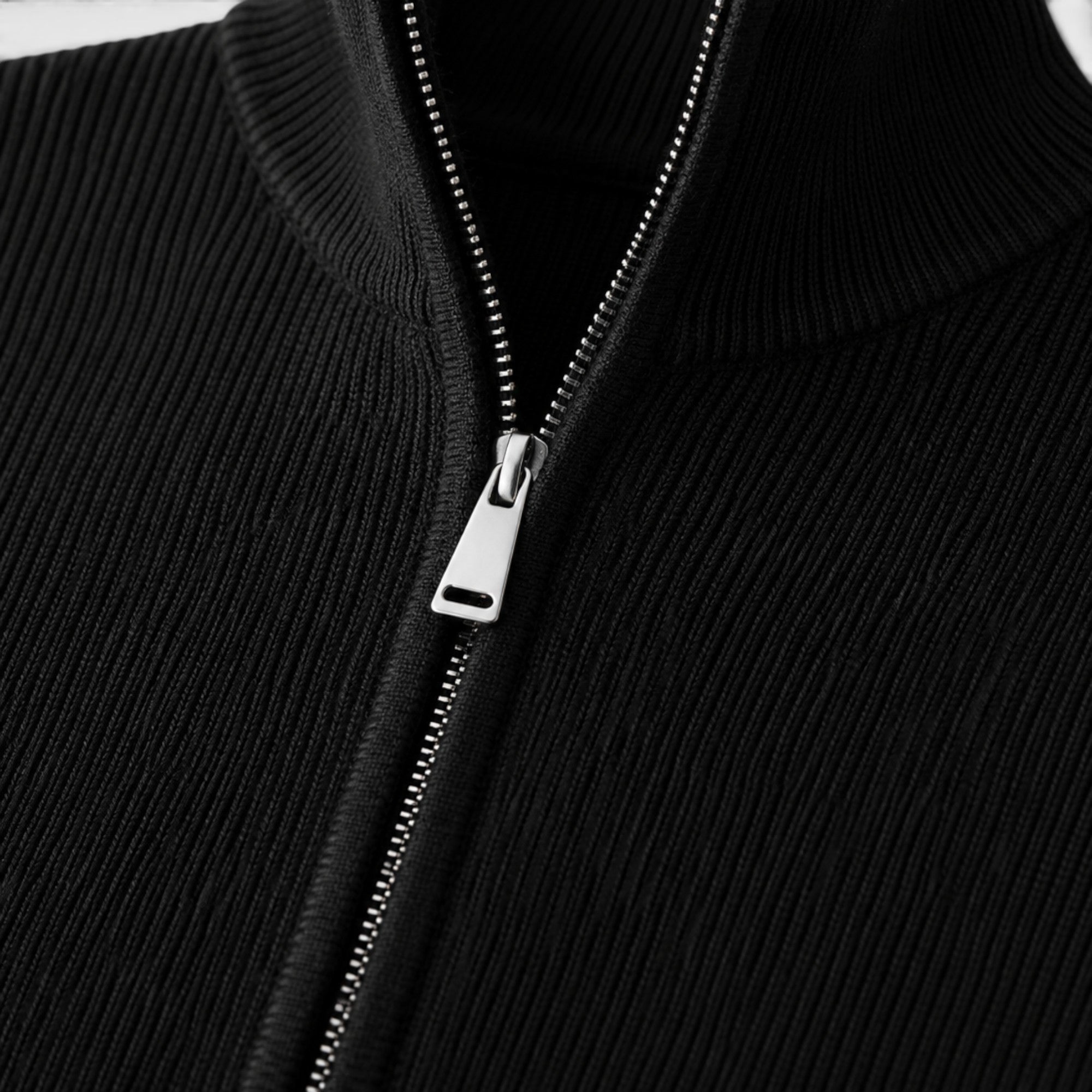Ellmont London | Men's Soft Knit Zip Sweater with Stand Collar for Everyday Comfort