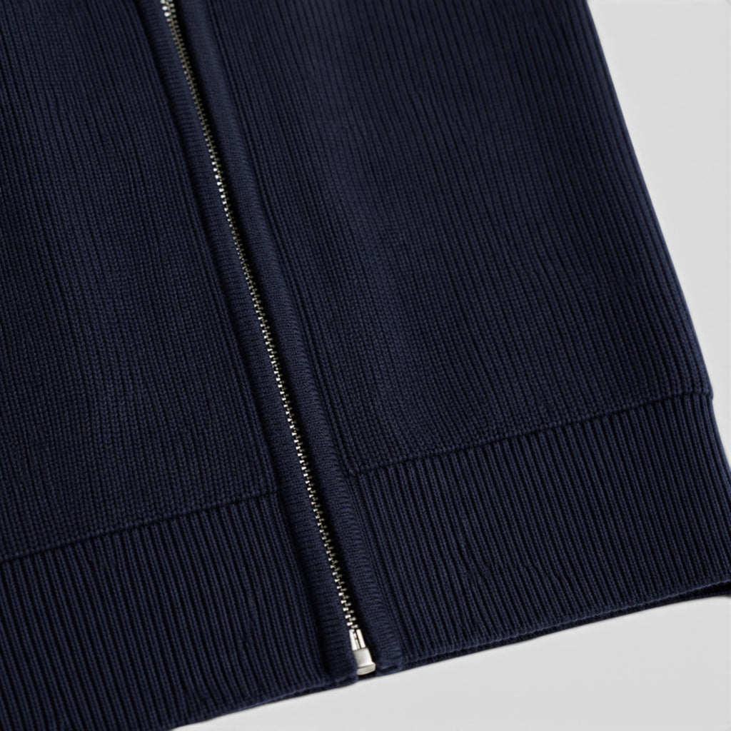 Ellmont London | Men's Soft Knit Zip Sweater with Stand Collar for Everyday Comfort