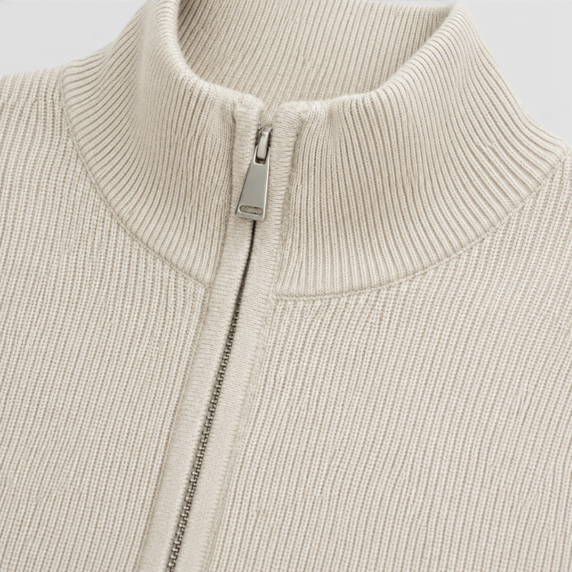 Ellmont London | Men's Soft Knit Zip Sweater with Stand Collar for Everyday Comfort