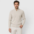 Ellmont London | Men's Soft Knit Zip Sweater with Stand Collar for Everyday Comfort