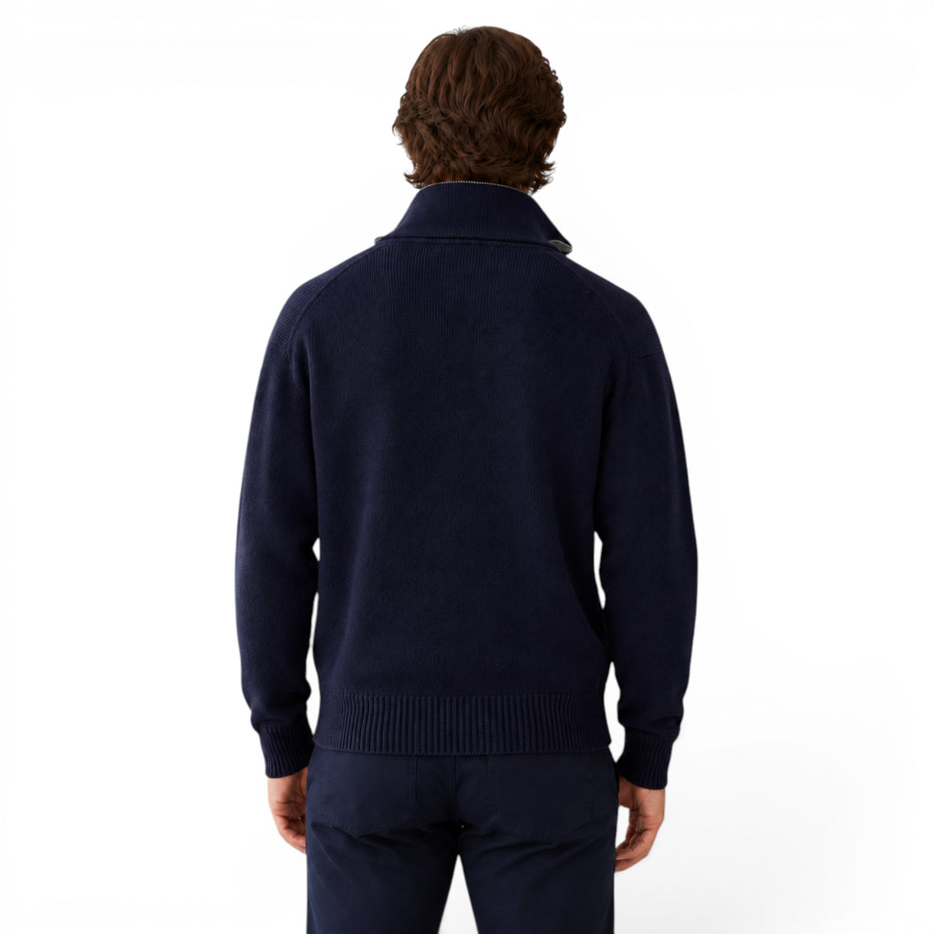 Ellmont London | Men's Full Zip Sweater Knit Cardigan for Work & Casual Wear