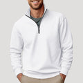 Ellmont London | Men's Lightweight Zip-Up Quarter Zip Sweater Business Casual