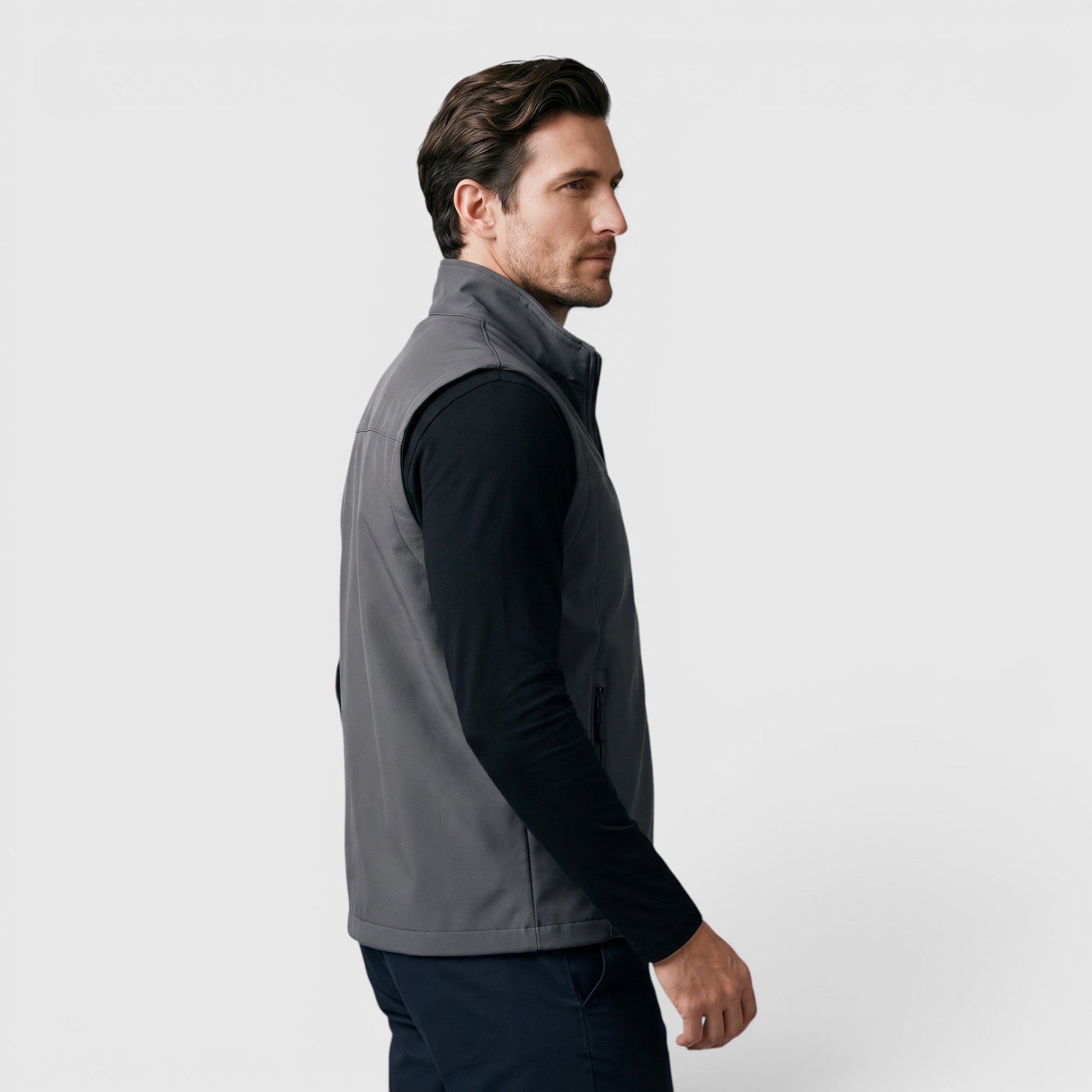 Ellmont London | Men's Utility Vest Breathable Zip Front Outdoor Layer