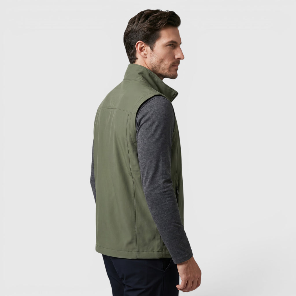 Ellmont London | Men's Utility Vest Breathable Zip Front Outdoor Layer