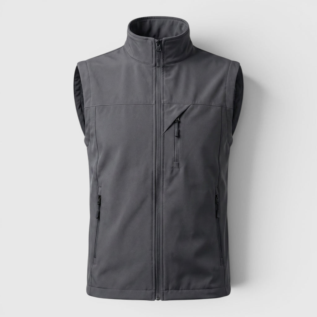 Ellmont London | Men's Utility Vest Breathable Zip Front Outdoor Layer