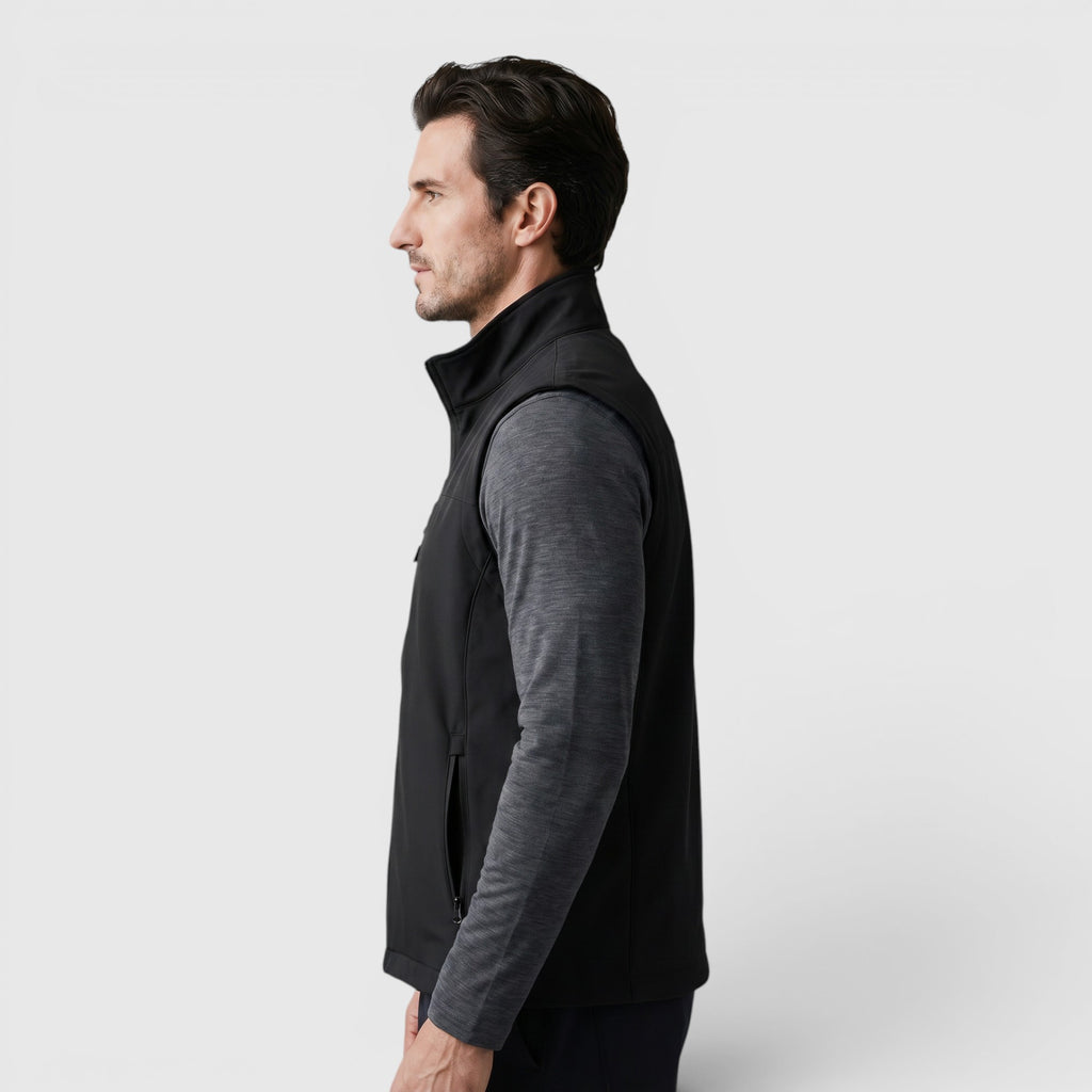 Ellmont London | Men's Utility Vest Breathable Zip Front Outdoor Layer