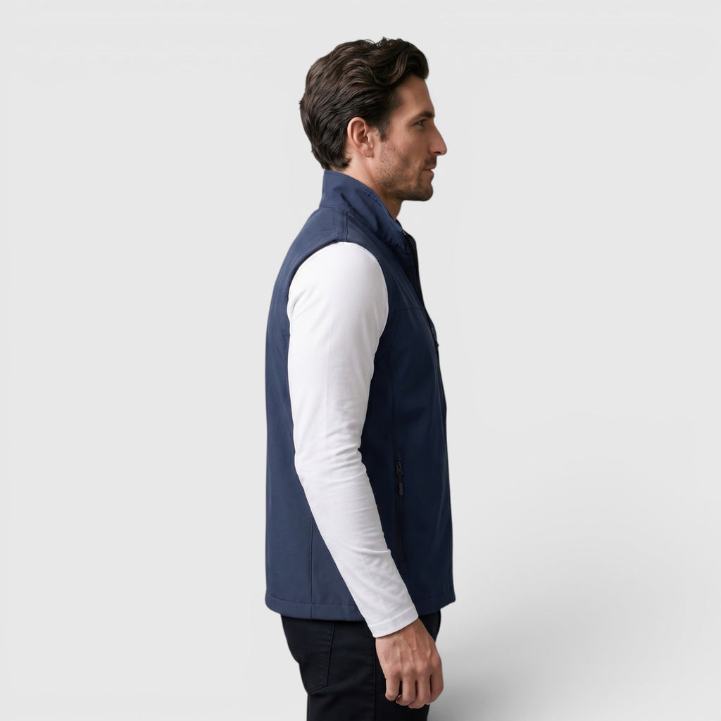 Ellmont London | Men's Utility Vest Breathable Zip Front Outdoor Layer