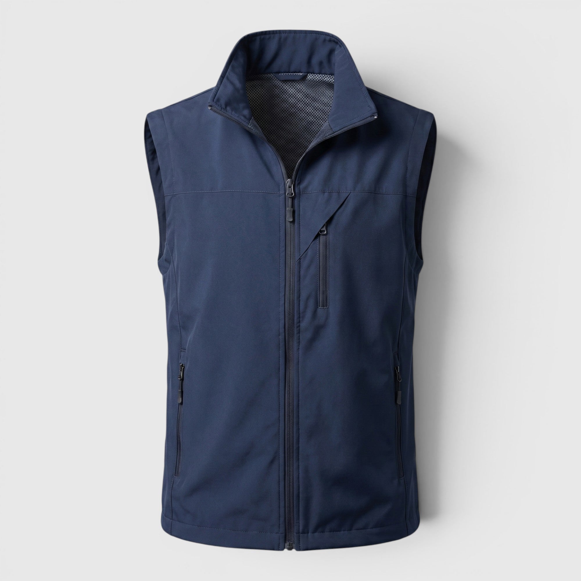 Ellmont London | Men's Utility Vest Breathable Zip Front Outdoor Layer