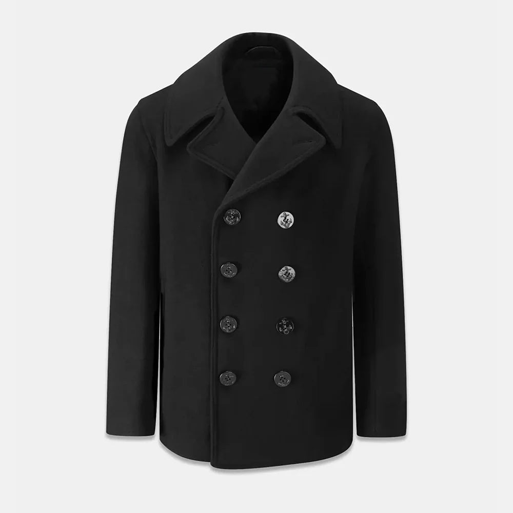 Gabriel | Mens Wool Notch Lapel Overcoat