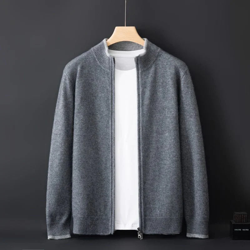 Men's Cashmere Zip-Up Jacket