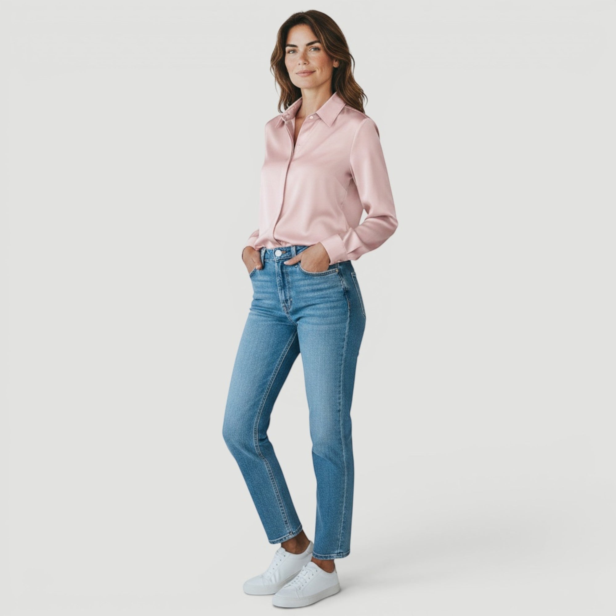 Ellmont London | Women’s Timeless Silk Luxury Long Sleeve Blouse