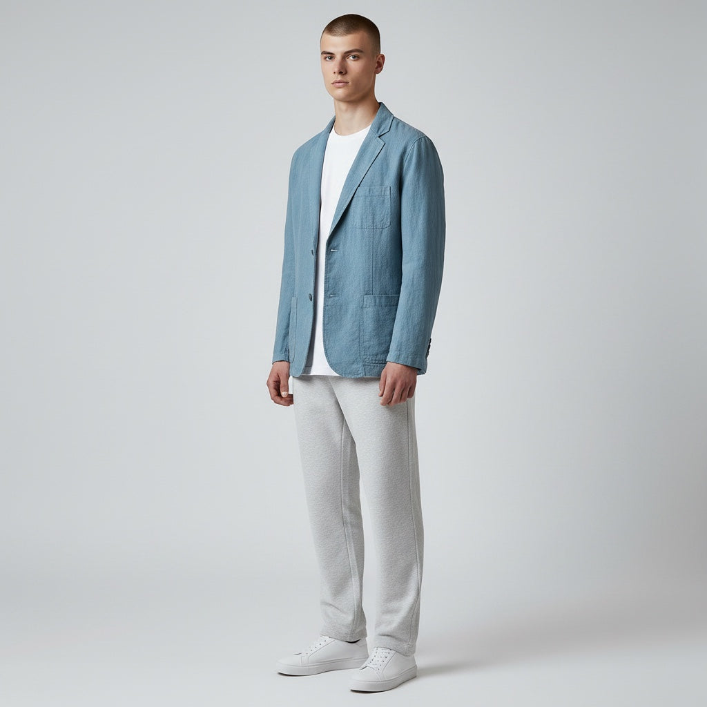 Ellmont London | Men’s Lightweight Elegant Linen Jacket Business Casual