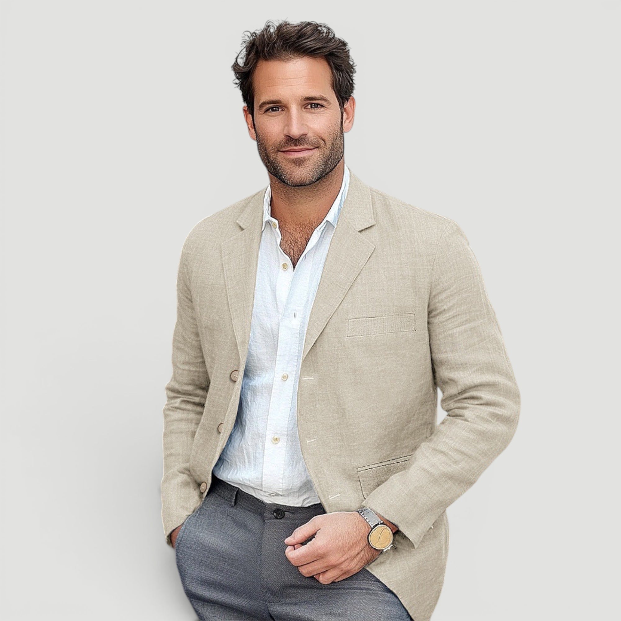Ellmont London | Men’s Elegant Linen Breathable Blazer
