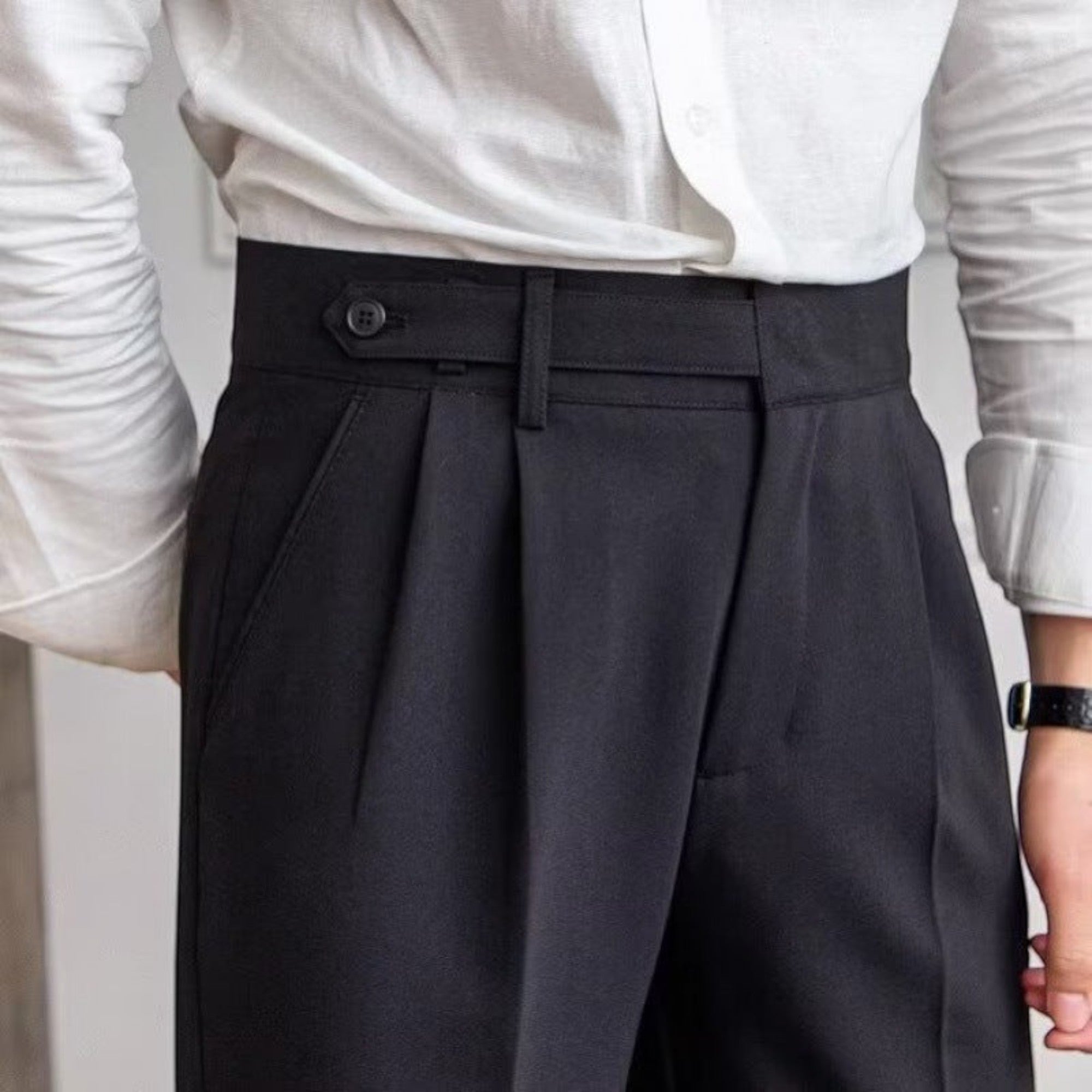 Ellmont London | Men Tailored Dress Pants – High Waist Everyday Trousers