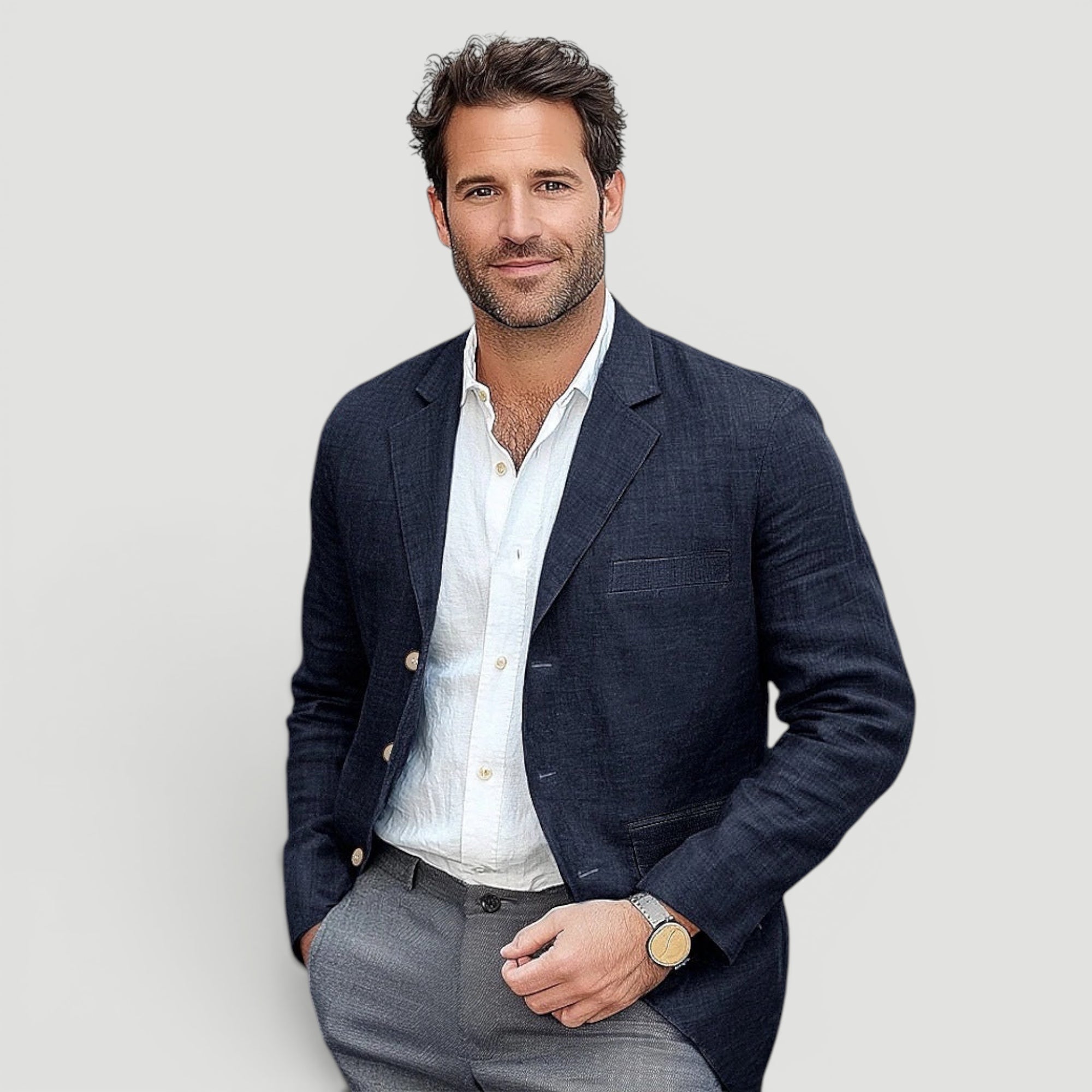 Ellmont London | Men’s Elegant Linen Breathable Blazer