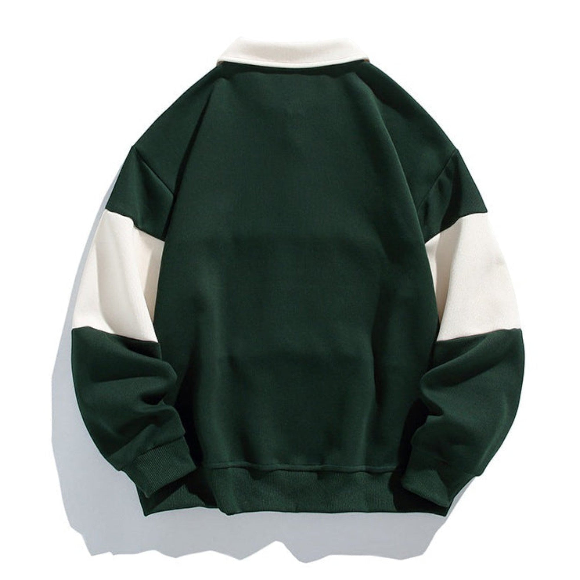 Ellmont London | Men's Relaxed Fit Polo Sweatshirt with Button Placket