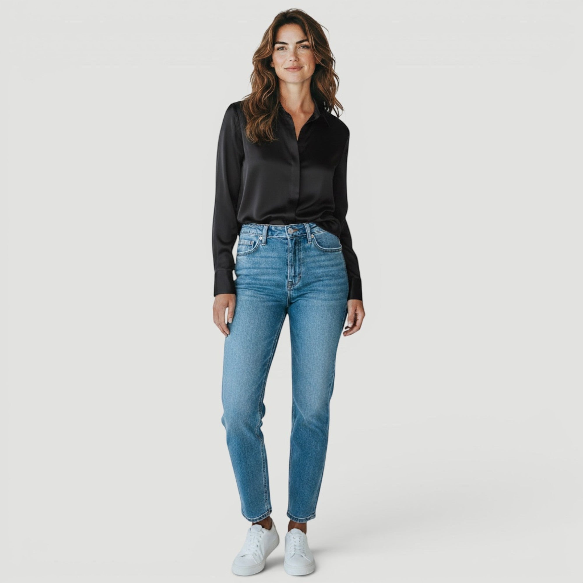 Ellmont London | Women’s Timeless Silk Luxury Long Sleeve Blouse
