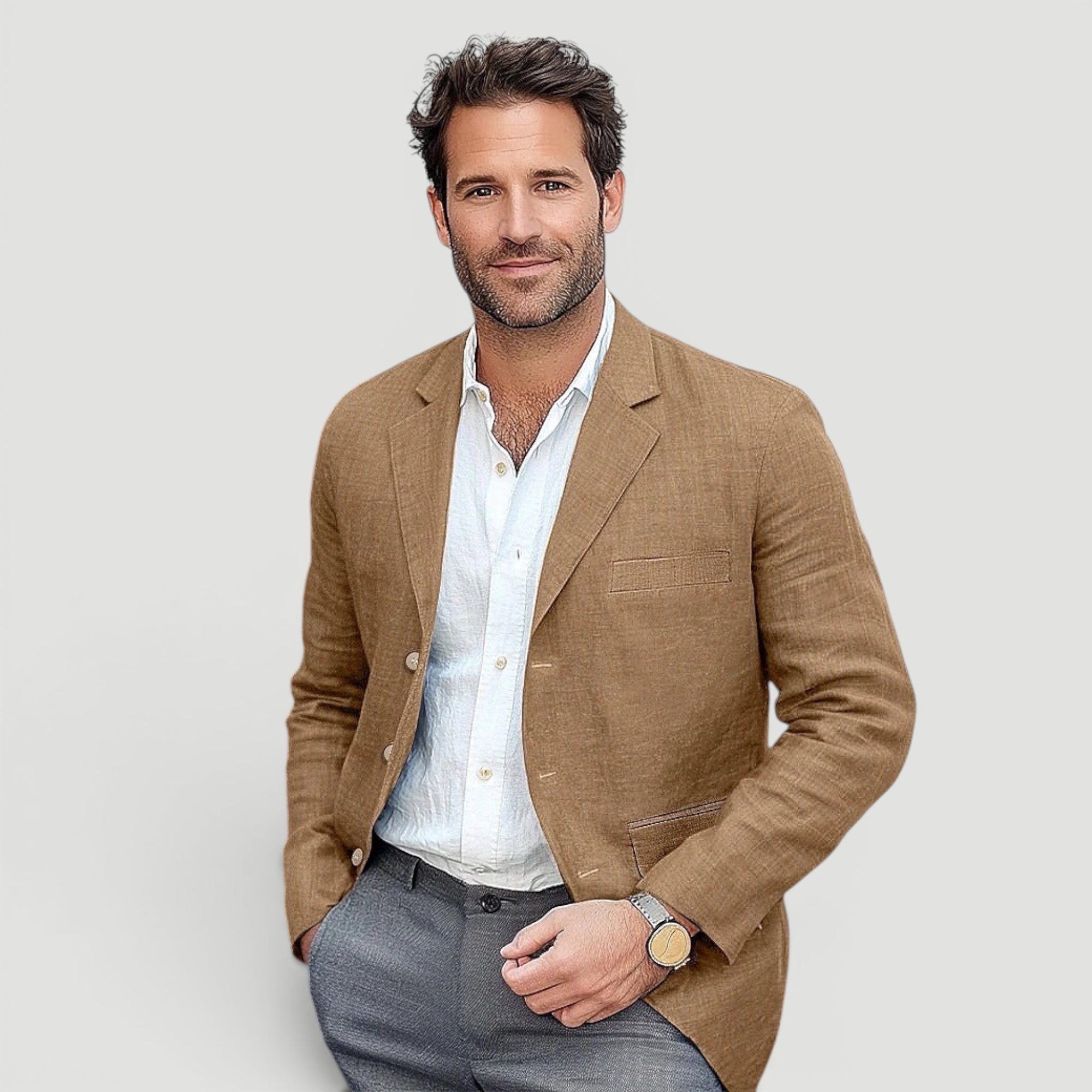 Ellmont London | Men’s Elegant Linen Breathable Blazer