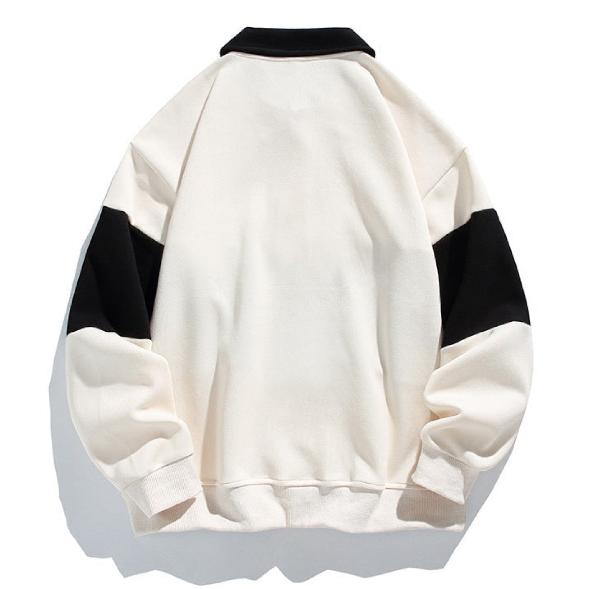 Ellmont London | Men's Relaxed Fit Polo Sweatshirt with Button Placket