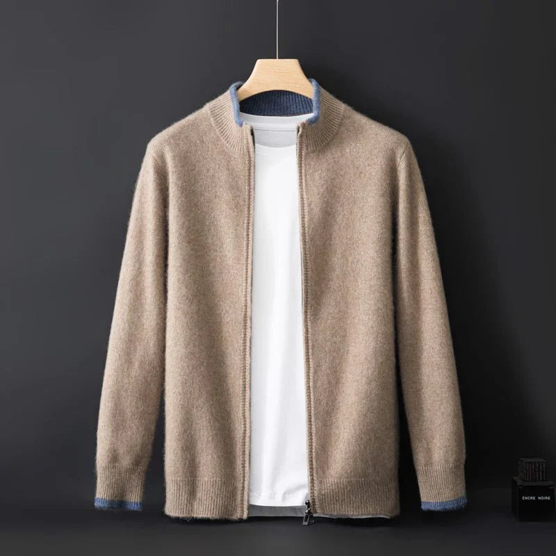 Men's Cashmere Zip-Up Jacket