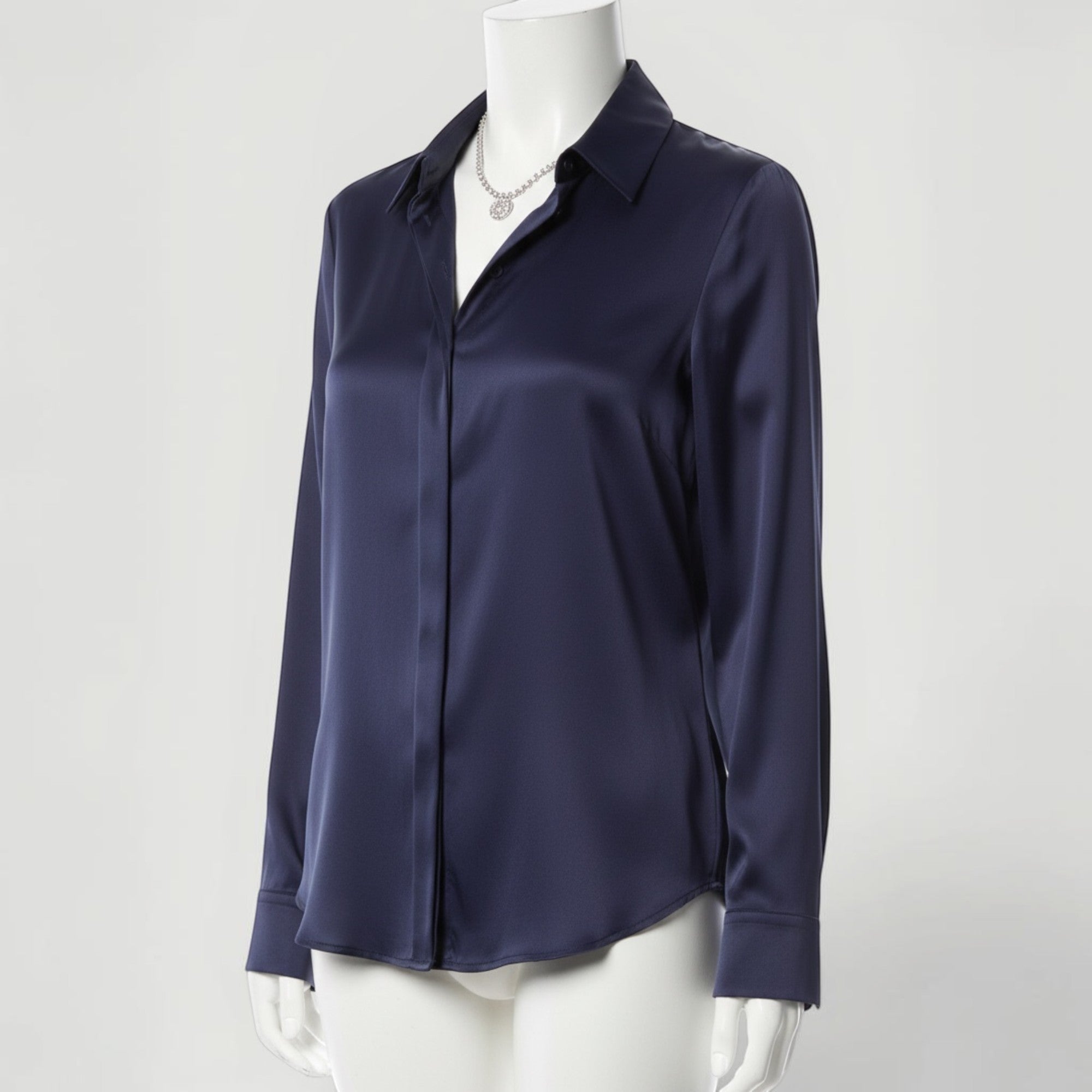 Ellmont London | Women’s Timeless Silk Luxury Long Sleeve Blouse