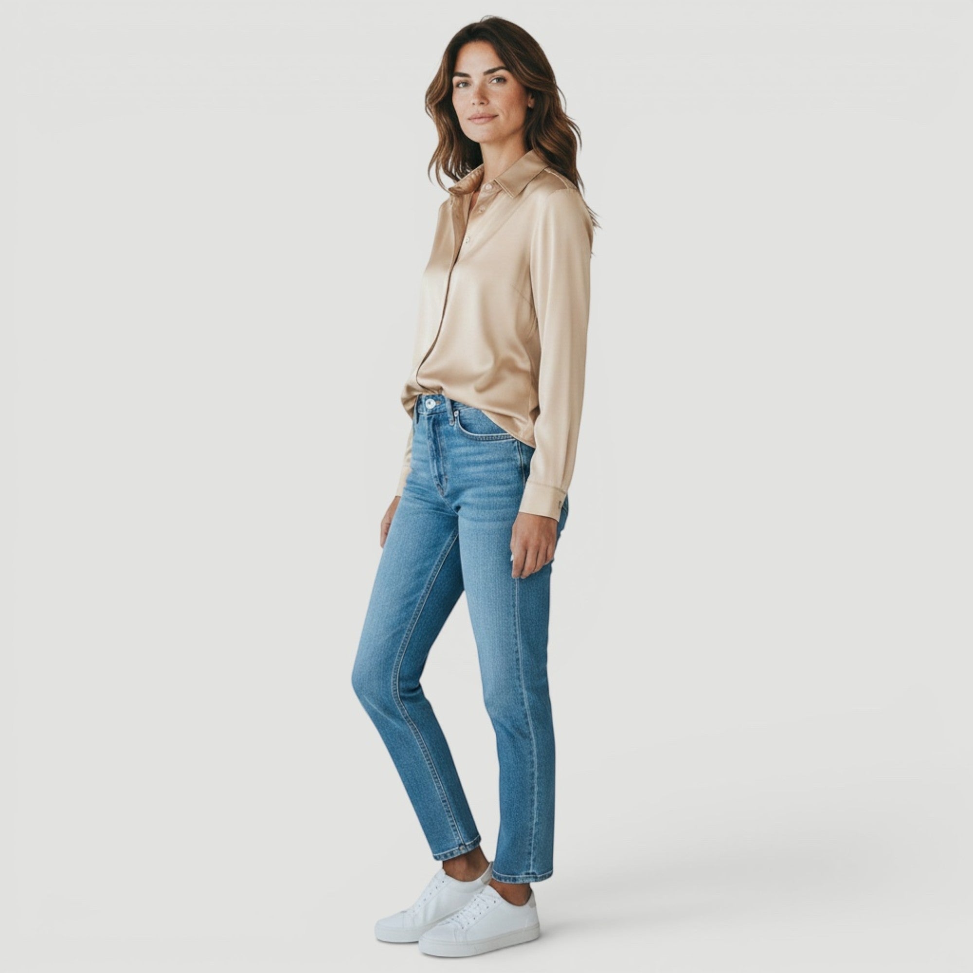 Ellmont London | Women’s Timeless Silk Luxury Long Sleeve Blouse