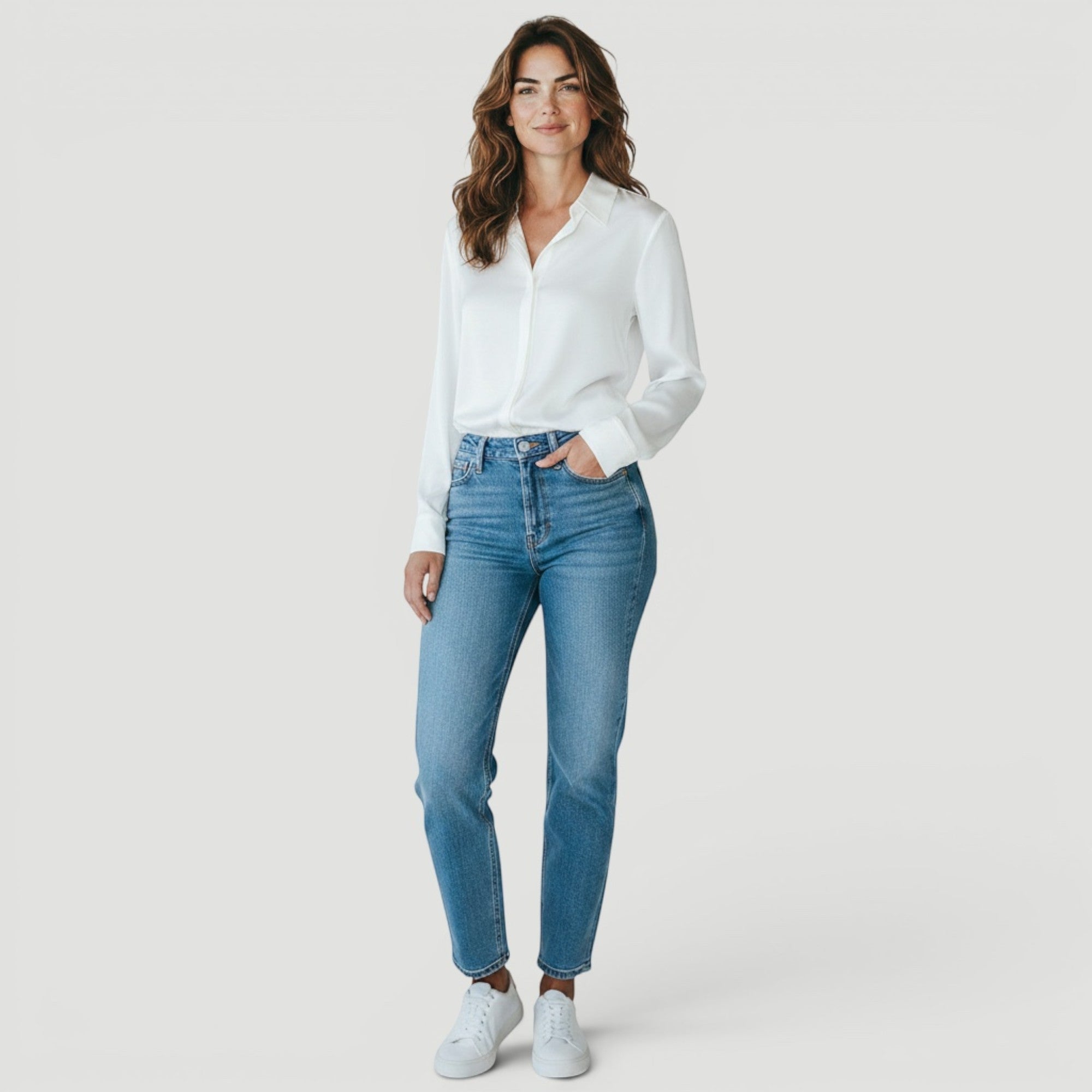 Ellmont London | Women’s Timeless Silk Luxury Long Sleeve Blouse