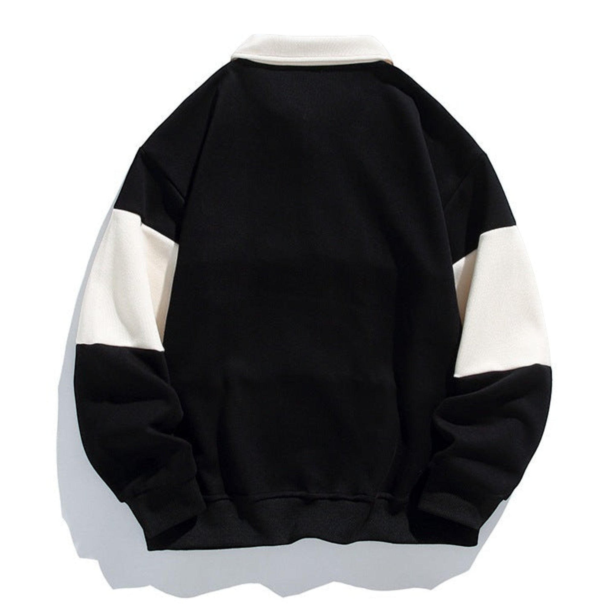 Ellmont London | Men's Relaxed Fit Polo Sweatshirt with Button Placket