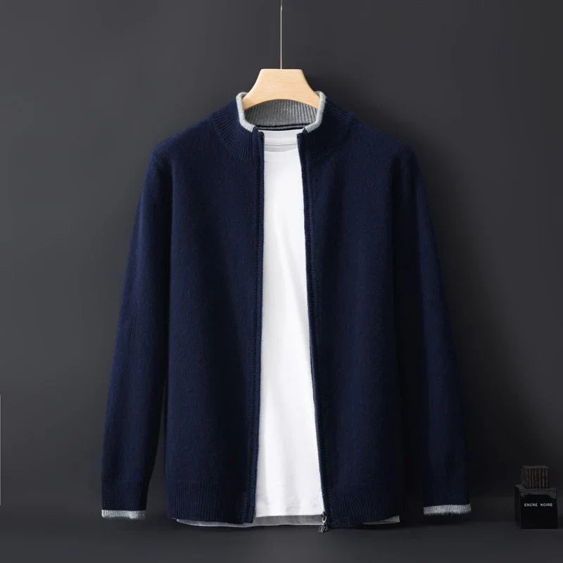 Men's Cashmere Zip-Up Jacket