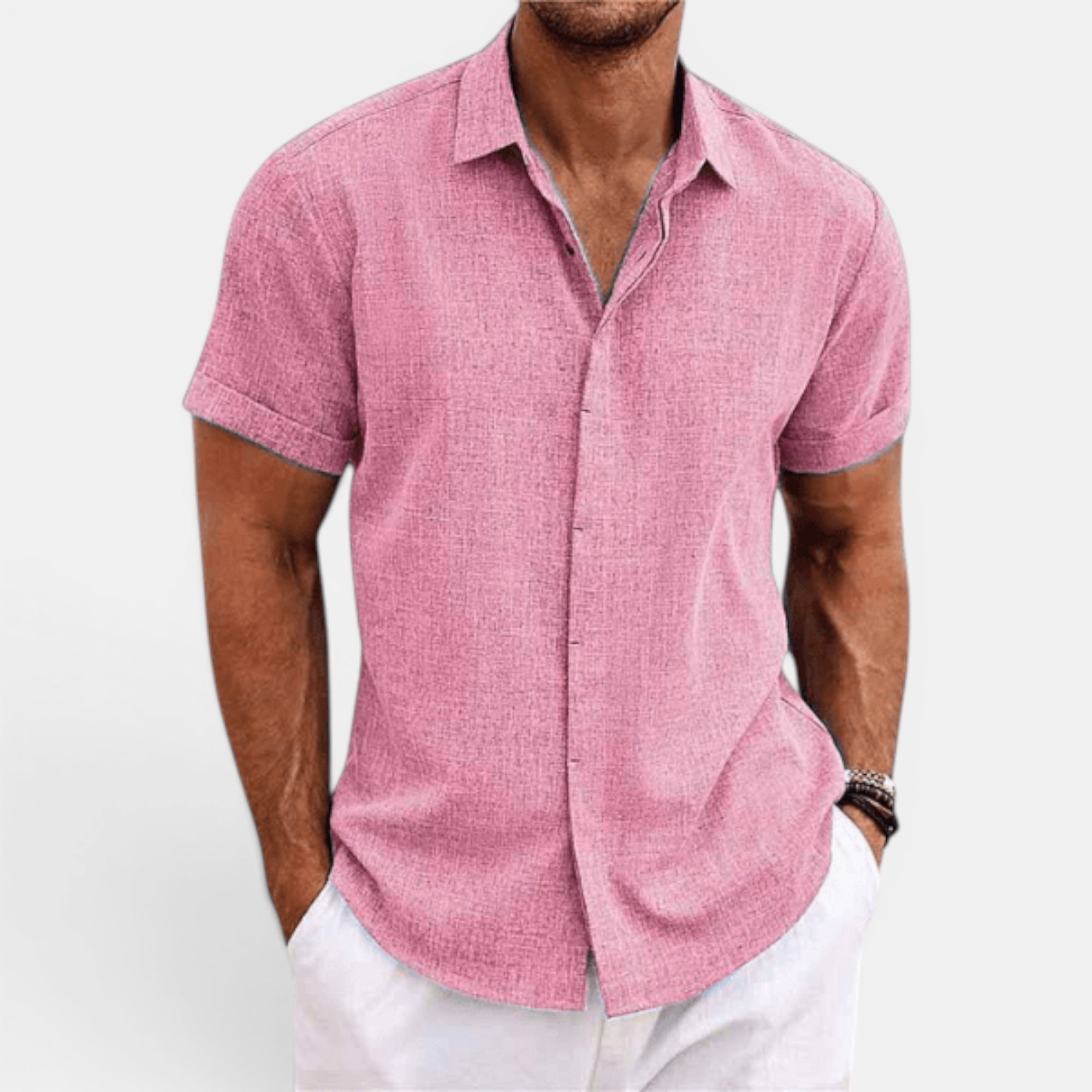 Ellmont London | Men's Top Lightweight Summer Linen Shirt for Everyday Wear
