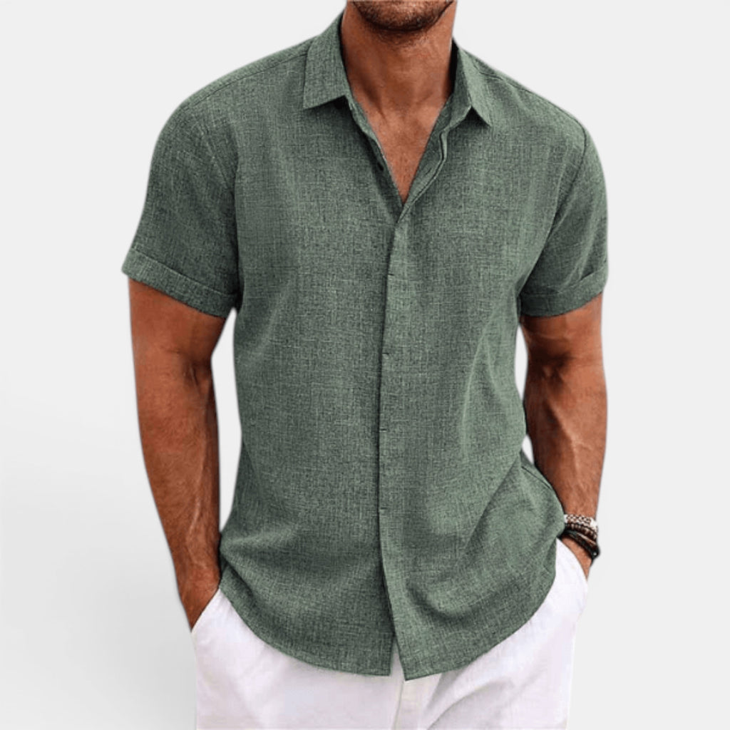 Ellmont London | Men's Top Lightweight Summer Linen Shirt for Everyday Wear