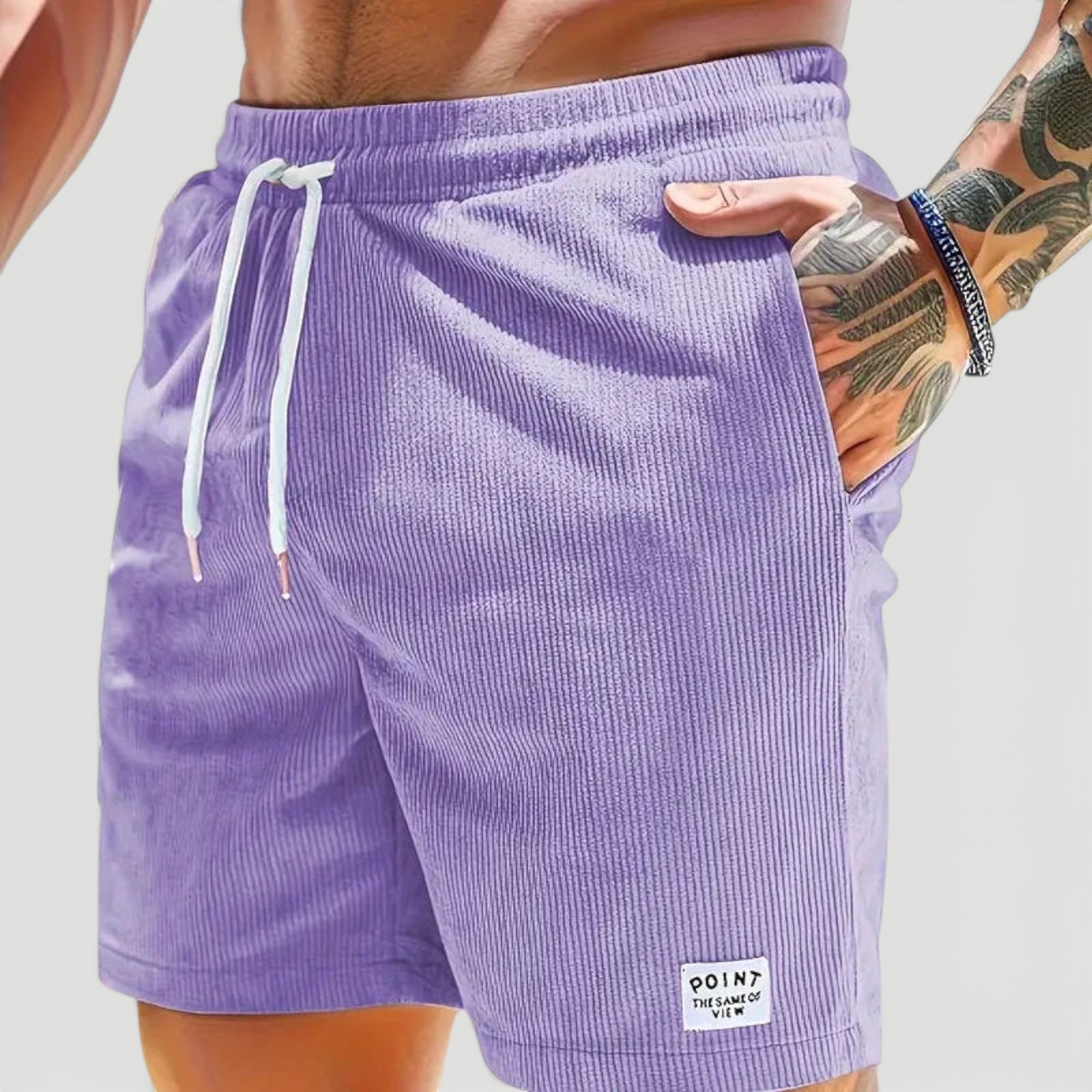 Ellmont London | Men’s Lightweight Summer Corduroy Shorts