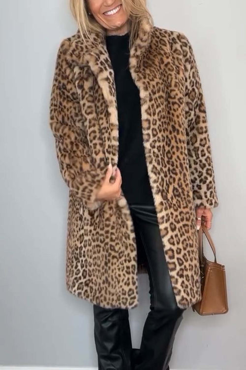 Adele | Leopard Winter Coat