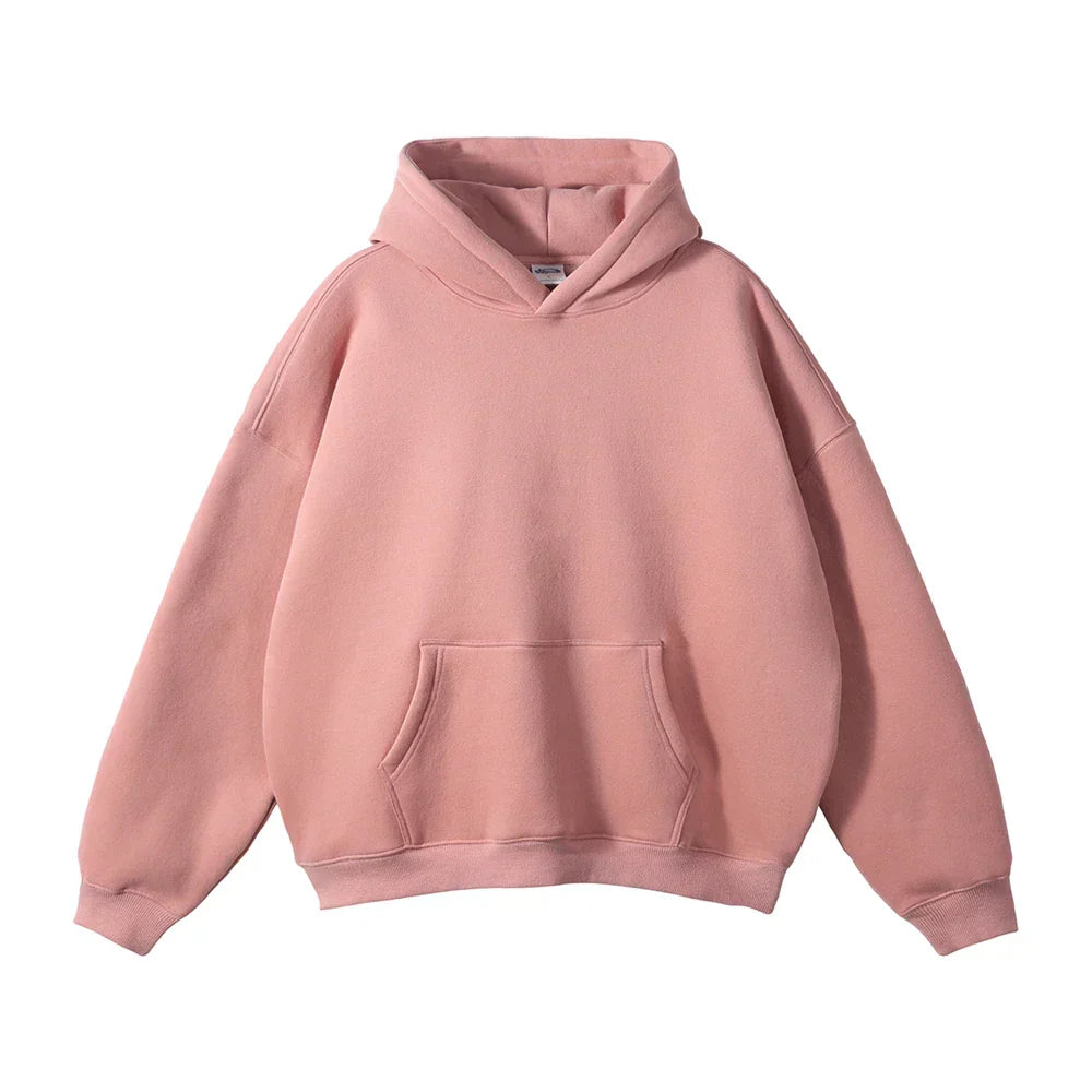 Men's Relaxed Pullover Hoodie with Kangaroo Pocket