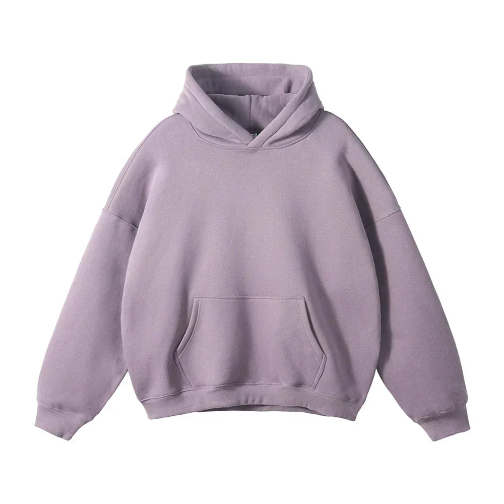Men's Relaxed Pullover Hoodie with Kangaroo Pocket