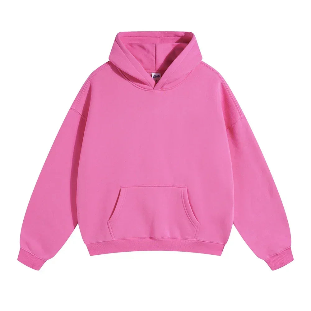 Men's Relaxed Pullover Hoodie with Kangaroo Pocket